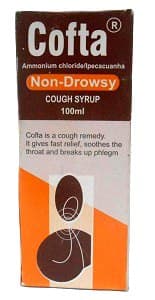 COFTA NON-DROWSY COUGH SYRUP 100ML