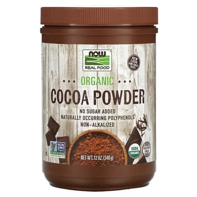 NOW REAL FOOD ORGANIC COCOA POWDER-340G