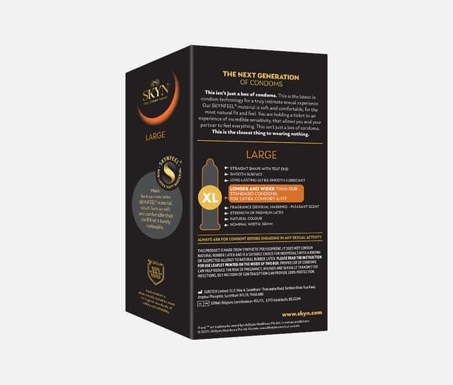 SKYN LARGE CONDOMS -SINGLE