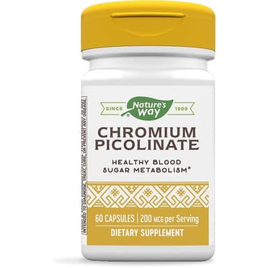 NATURE'S WAY CHROMIUM PICOLINATE 200MCG X 60 CAPS
