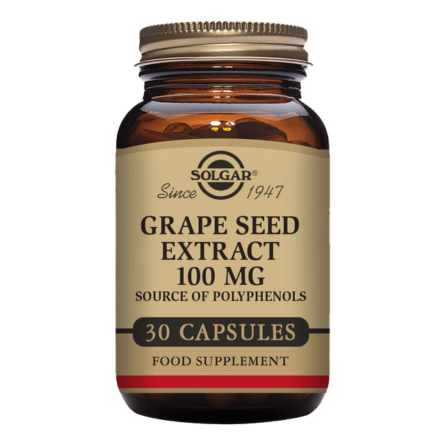 SOLGAR GRAPE SEED EXTRACT 100MG X 30 VEG CAPS