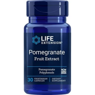 LIFE EXTENSION POMEGRANATE FRUIT EXTRACT 500MG X 30 VEGETARIAN CAPS