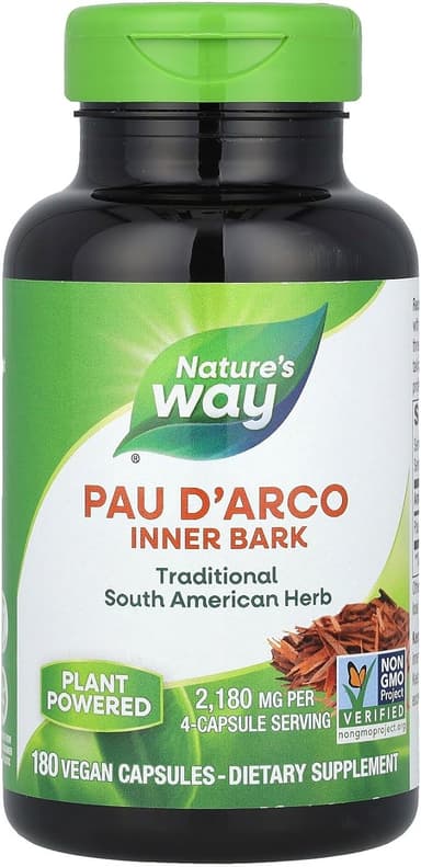 NATURE'S WAY PAU D'ARCO INNER BARK 545MG X 180 TABS