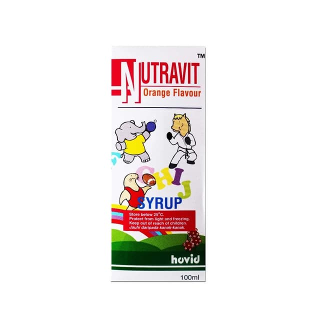 NUTRAVIT ORANGE SYRUP 100ml