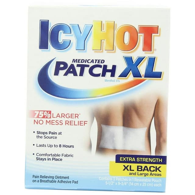 ICYHOT MEDICATED PATCH XL-30 PATCHES(6 PACKS)