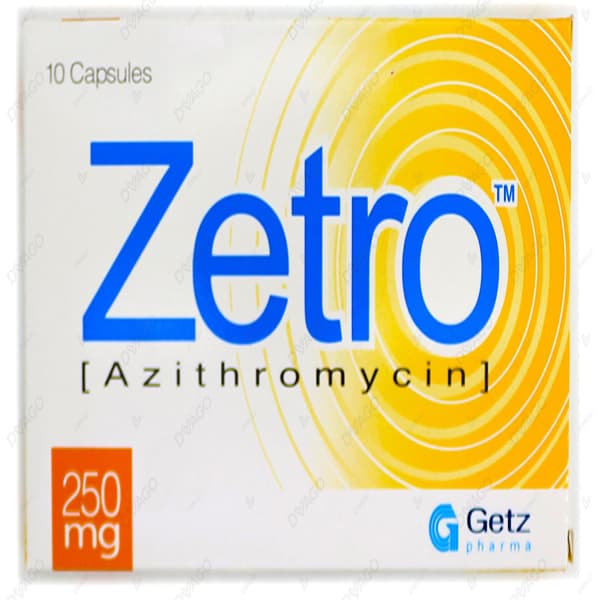 ZETRO 250MG X 10 TABS