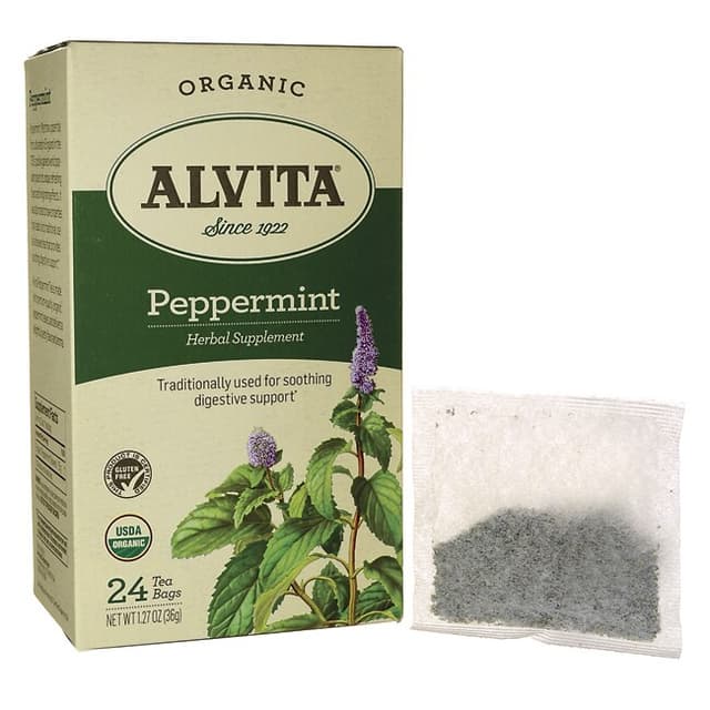 ALVITA ORGANIC PEPPERMINT LEAF TEA X 24 BAGS