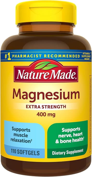 NATURE MADE EXTRA STRENGTH MAGNESIUM 400MG X 110 TABS
