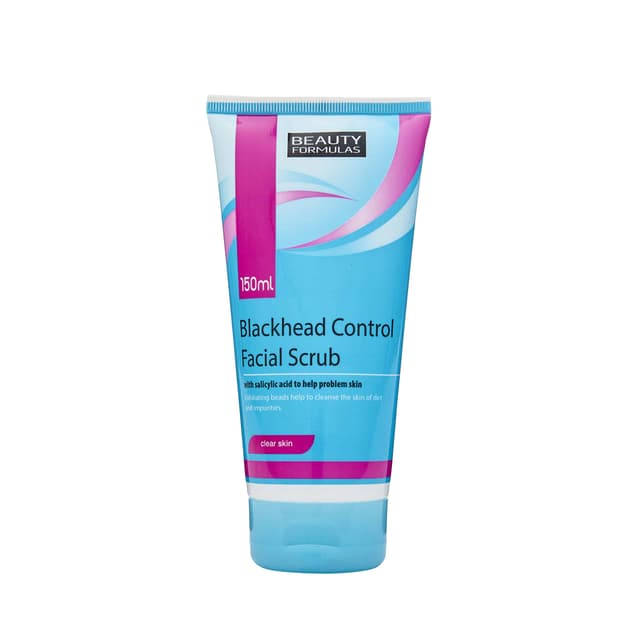 BEAUTY FORMULAS BLACKHEAD CONTROL FACIAL SCRUB 150ML