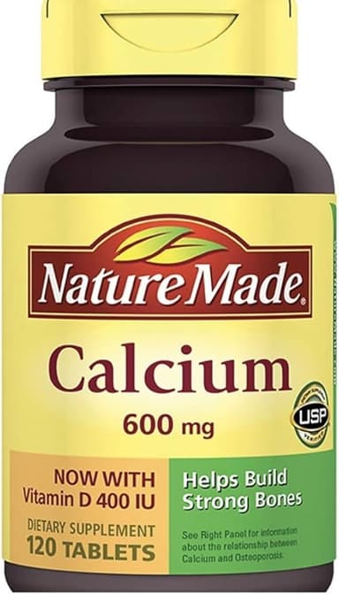 NATURE MADE CALCIUM 600MG + VITAMIN D X 120 TABS