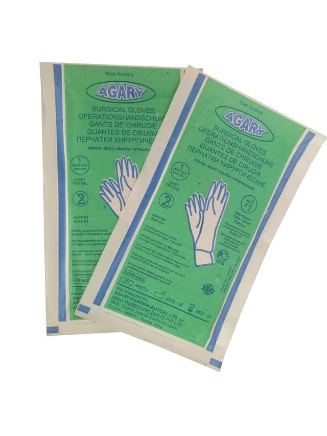 AGARY SURGICAL GLOVES SIZE 7.5