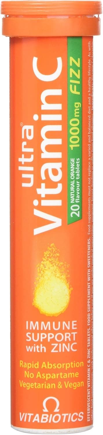 ULTRA VITAMIN C & ZINC 1000MG EFFERVESCENT X 20 TABS