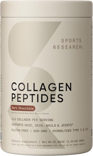 SPORT RESEARCH COLLAGEN PEPTIDES DARK CHOCOLATE 22.58 OZ