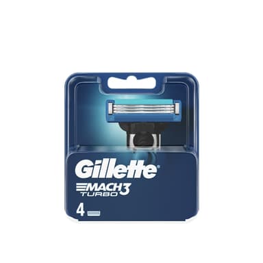 GILLETTE MACH3 TURBO BLADE X4