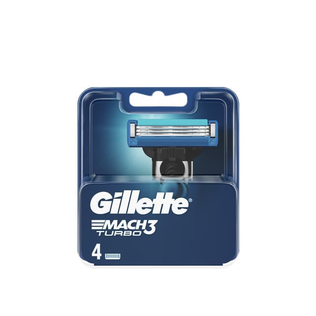 GILLETTE MACH3 TURBO BLADE X4