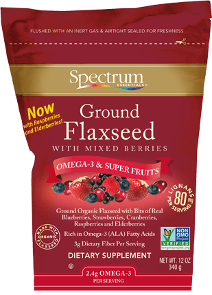 SPECTRUM GROUND FLAXSEED WITH MIXED BERRIES 340G