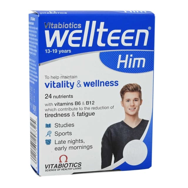 WELLTEEN HIM X30 TABS(13-19YRS) PACK