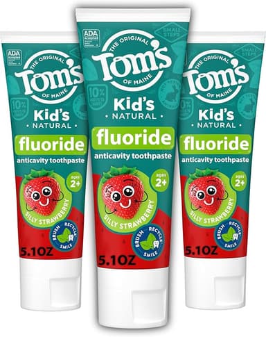 TOM'S MAINE KID'S NATURAL FLUORIDE ANTI-CAVITY SILLY STRAWBERRY 5.1OZ