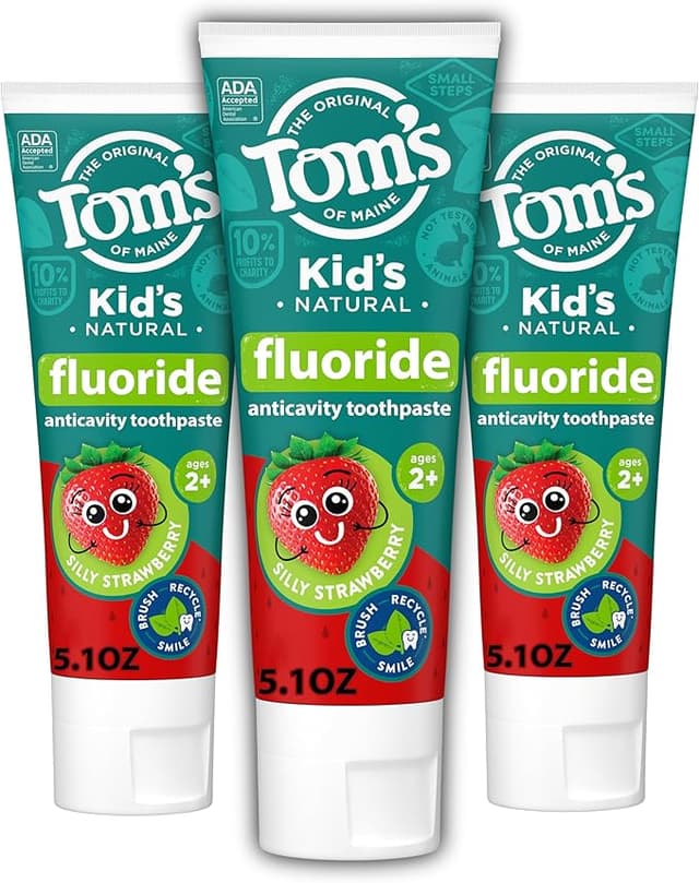 TOM'S MAINE KID'S NATURAL FLUORIDE ANTI-CAVITY SILLY STRAWBERRY 5.1OZ