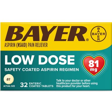 BAYER ASPIRIN 81MG X 32 TABS(LOW DOSE)