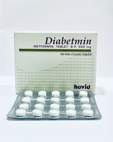 DIABETMIN TABLETS 500MG SACHET