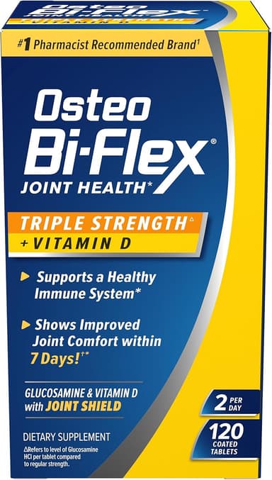 OSTEO BI-FLEX TRIPPLE STRENGTH + VITAMIN D X 120 TABS