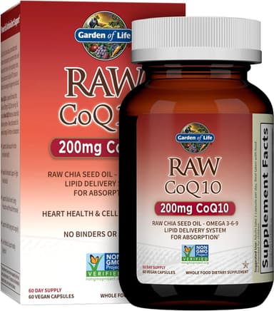 GARDEN OF LIFE RAW COQ10 200MG