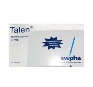 TALEN BROMAZEPAM 3MG X 30 TABS
