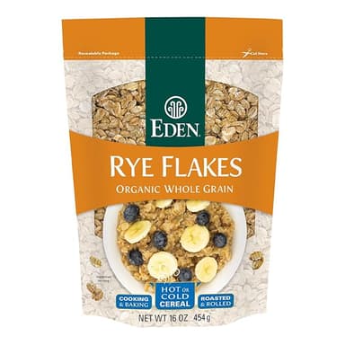 EDEN ORGANIC WHOLE GRAIN RYE FLAKES 454G