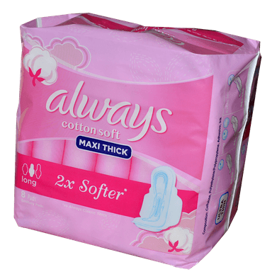 ALWAYS COTTON SOFT MAXI THICK 2X SOFTER BY 8