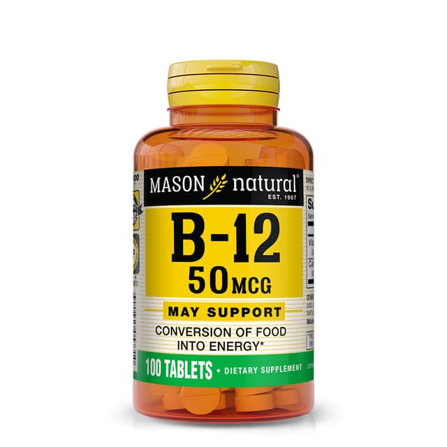Mason Natural B-12 50mcg 100 tablets