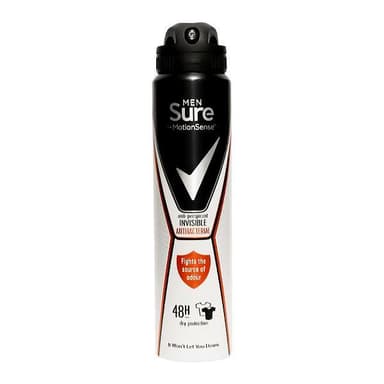 SURE FOR MEN DEODORANT INVISIBLE ANTIBACTERIAL