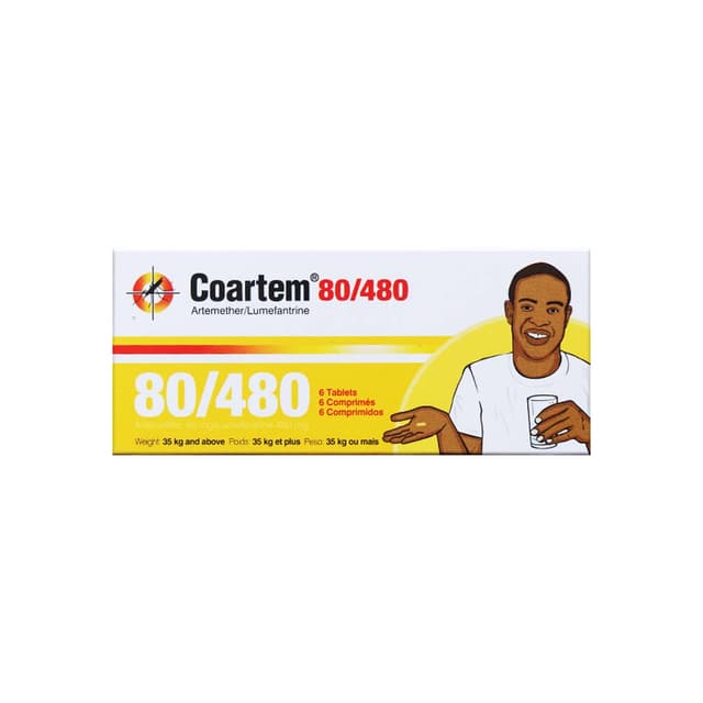 Coartem 80/480mg tablet