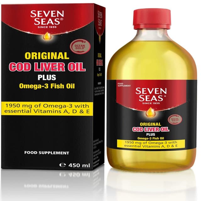 SEVEN SEAS ORIGINAL COD LIVER OIL PLUS OMEGA-3 FISH OIL 150ML