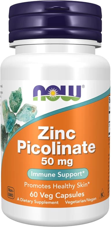 NOW FOODS ZINC PICOLINATE 50MG BY 60