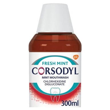 Corsodyl fresh mint mouthwash 300ml