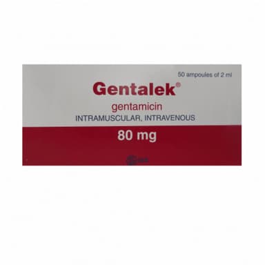 GENTALEK GENTAMICIN 80MG/2ML X 50 AMPOULES