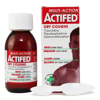 ACTIFED MULTI ACTION SYRUP(DRY) 100ML