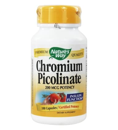 NATURE'S WAY CHROMIUM PICOLINATE 200MCG X 100 CAPS