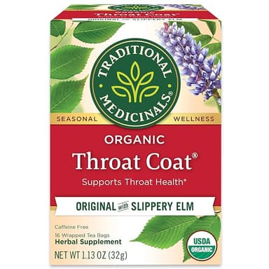 TRADITIONAL MEDICINALS ORGANIC THROAT COAT 32G