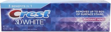 CREST 3D WHITE RADIANT MINT TOOTHPASTE 136G