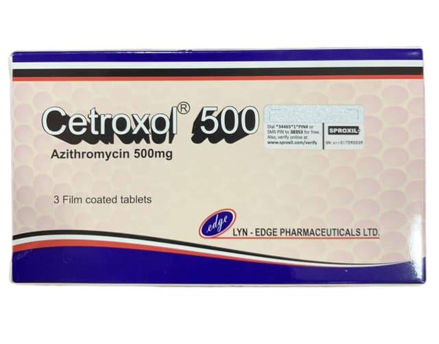 CETROXOL - AZITHROMYCINE 500MG