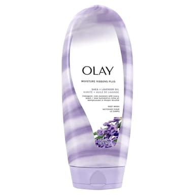 OLAY MOISTURE RIBBONS PLUS SHEA + LAVENDER OIL BODY WASH 532ML