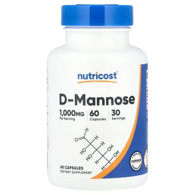 Nutricost D-Mannose 1000mg 60 capsules