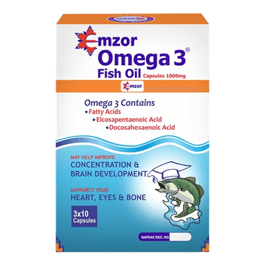 EMZOR OMEGA 3 FISH OIL 1000MG