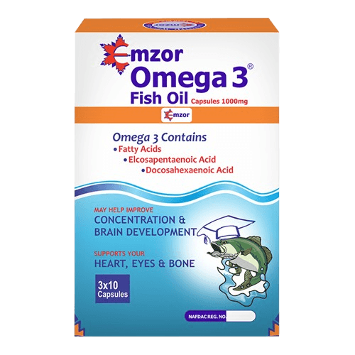 EMZOR OMEGA 3 FISH OIL 1000MG