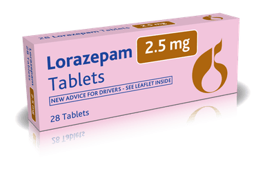 Alissa Healthcare Lorazepam 2.5mg 28 tablets pack