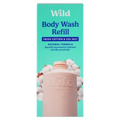 WILD BODY WASH REFILL NATURAL FORMULA 300ML