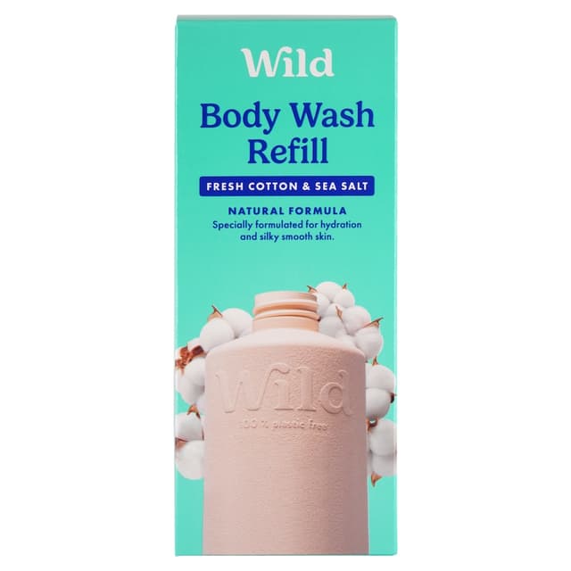 WILD BODY WASH REFILL NATURAL FORMULA 300ML