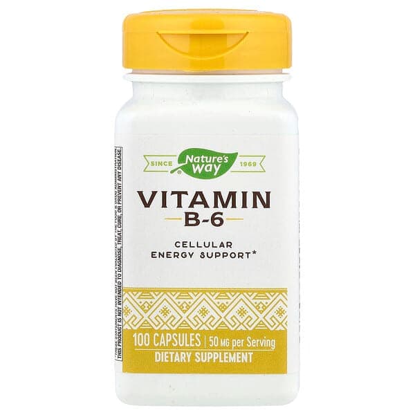 NATURE'S WAY VITAMIN  B-6  50MG X 100 CAPS